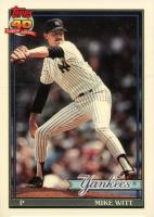 1991 Topps Tiffany #536 Mike Witt Baseball Card