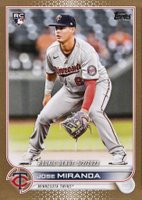 2022 Topps Update #US5 Jose Miranda Gold Baseball Card
