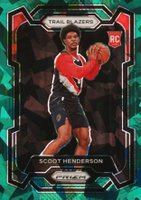 2023 Panini Prizm #141 Scoot Henderson Green Ice Basketball Card