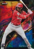 2024 Topps Finest #64 Elly de La Cruz Oil Spill Refractor Baseball Card