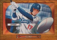 2024 Bowman 1955 Bowman Anime #BA2 Shohei Ohtani Gold Refractor Baseball Card