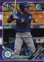 2019 Bowman Prospects Chrome #97 Noelvi Marte Purple Refractor Baseball Card