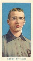 1910 Nadja Caramel Pittsburgh Pirates # Tommy Leach Blank Back Baseball Card