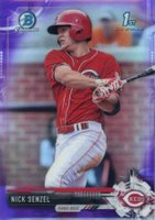 2017 Bowman Prospects #BCP1 Nick Senzel Chrome-Purple Refractor Baseball Card