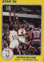 1984 Star Court Kings 5 x 7 #17 Moses Malone Basketball Card