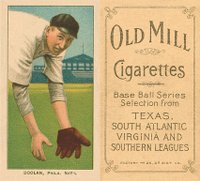 1909 White Borders Old Mill #139 Mickey Doolan Fielding Baseball Card