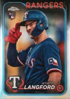 2024 Topps Chrome Update #USC35 Wyatt Langford SP Baseball Card