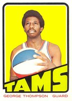 1972 Topps #221 George Thompson Basketball Card