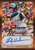 2024 Leaf Ultimate Sports Multi-Sport Ultimate Sports Magazine Autographs #USM-RH1 Rickey Henderson Holo Bronze Baseball Card