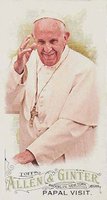 2016 Topps Allen & Ginter  #247 Pope Francis I Mini-A & G Back Baseball Card