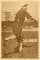 1914 Texas Tommy Type 1 # Nixey Callahan Correct spell Callahan Baseball Card