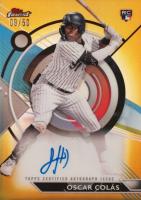 2023 Topps Finest Finest Autographs #OCO Oscar Colas Gold Baseball Card