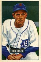 1951 Bowman #319 Red Rolfe Baseball Card