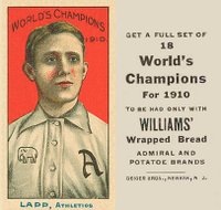 1911 Williams Baking # Jack Lapp Baseball Card