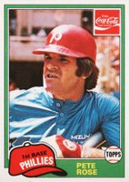 1981 Coca-Cola #2 Pete Rose Baseball Card