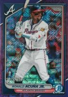 2024 Bowman Chrome Mega Box #29 Ronald Acuna Jr. Purple Refractor Baseball Card