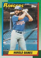 1990 Topps #345 Harold Baines Baseball Card