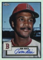 2021 Topps Chrome Platinum Anniversary Autographs #JRC Jim Rice Refractor Baseball Card