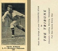 1916 Altoona Tribune #188 Zach Wheat Baseball Card