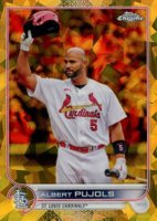 2022 Topps Chrome Update Sapphire Edition #300 Albert Pujols Gold Baseball Card