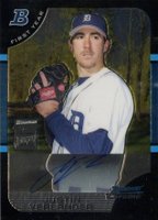 2005 Bowman Chrome #331 Justin Verlander Autograph Baseball Card
