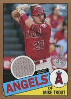 2020 Topps 1985 Topps Baseball Relics #85RMT Mike Trout Gold Baseball Card