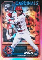2024 Topps Chrome Update #USC23 Masyn Winn Refractor Baseball Card