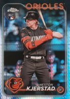 2024 Topps Chrome #142 Heston Kjerstad Prism Refractor Baseball Card
