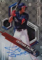 2018 Bowman High Tek #CP Cristian Pache Autograph Baseball Card