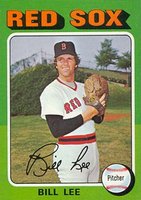 1975 Topps Mini #128 Bill Lee Baseball Card
