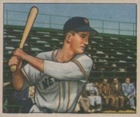1950 Bowman #221 Don Mueller Without Copyright Baseball Card