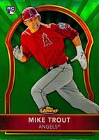 2011 Finest #94 Mike Trout Green Refractor Baseball Card