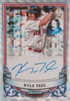 2024 Bowman Sterling Prospect Autographs #PAKT Kyle Teel Wave Refractor Baseball Card