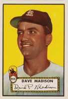 1952 Topps #366 Dave Madison Baseball Card