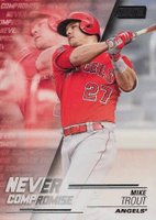 2018 Stadium Club Never Compromise #NC-MT Mike Trout Baseball Card
