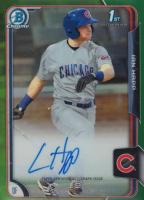 2015 Bowman Chrome Draft Pick Autograph #BCAIH  Ian Happ Green Refractor Baseball Card