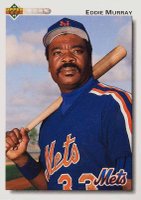 1992 Upper Deck #753 Eddie Murray Gold Hologram Baseball Card