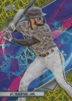 2022 Topps Cosmic Chrome #50 Fernando Tatis Jr. Gold Interstellar Refractor Baseball Card