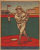 1933 Eclipse Import # Jimmie Foxx Baseball Card