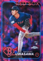2024 Topps Chrome Update #USC9 Naoyuki Uwasawa Magenta/Purple Lava Lamp Baseball Card
