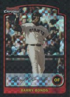 2003 Bowman Chrome #100 Barry Bonds Xfractor Baseball Card