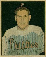1951 Berk Ross #4-8 Robin Roberts Baseball Card
