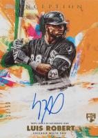 2020 Topps Inception Rookies & Emerging Stars Autographs #LR Luis Robert Orange Baseball Card