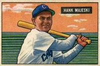 1951 Bowman #12 Hank Majeski Baseball Card