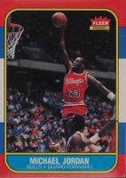 1996 Upper Deck Authenticated Autographs #57 Michael Jordan 1986 Fleer Basketball Card