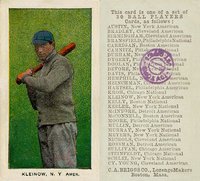 1909 C. A. Briggs Color # Red Kleinow Baseball Card