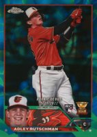 2023 Topps Chrome Update #USC1 Adley Rutschman Blue/Green Lava Lamp Refractor Baseball Card