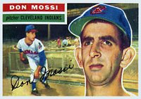 1956 Topps #39 Don Mossi White Back Baseball Card