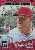 2017 Panini Donruss Optic #13 Mike Trout White Sparkle Baseball Card