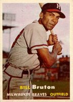 1957 Topps #48 Bill Bruton Baseball Card